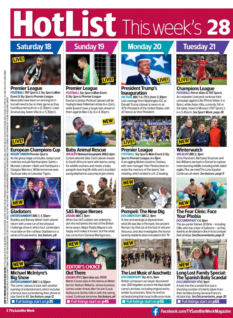 TV & Satellite Week Preview Pages