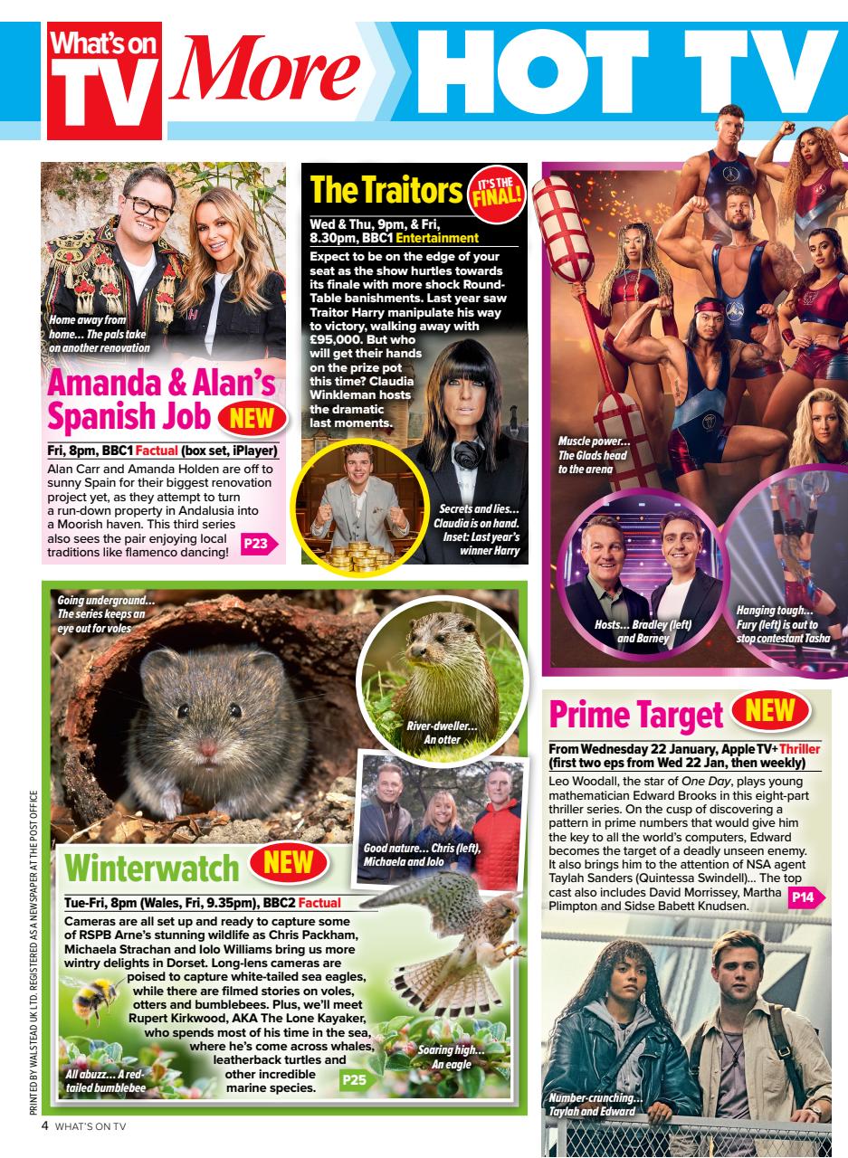 What's on TV Preview Pages
