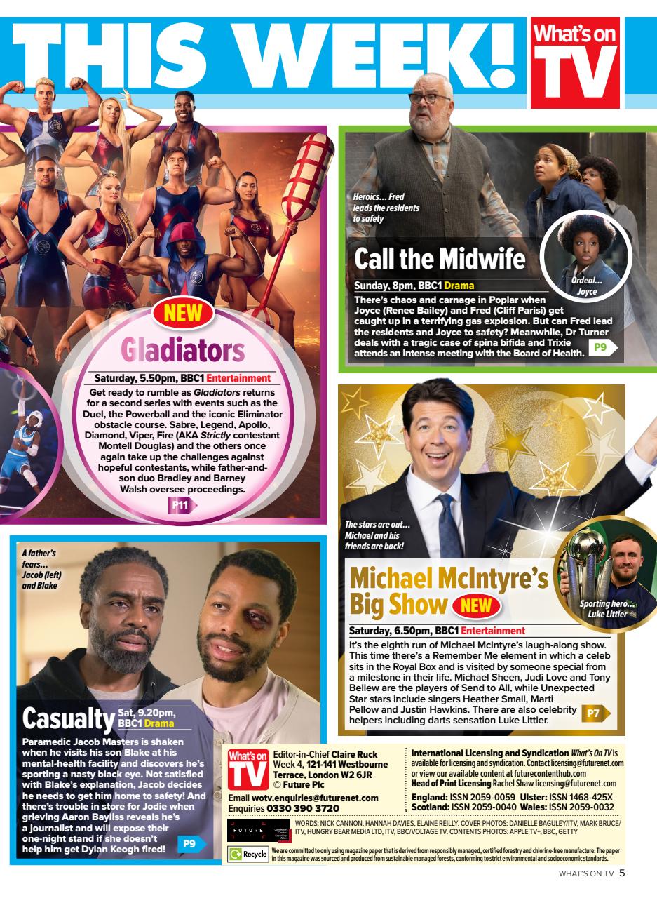 What's on TV Preview Pages
