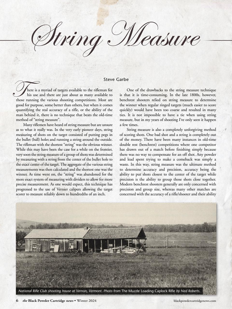 Black Powder Cartridge News Preview Pages