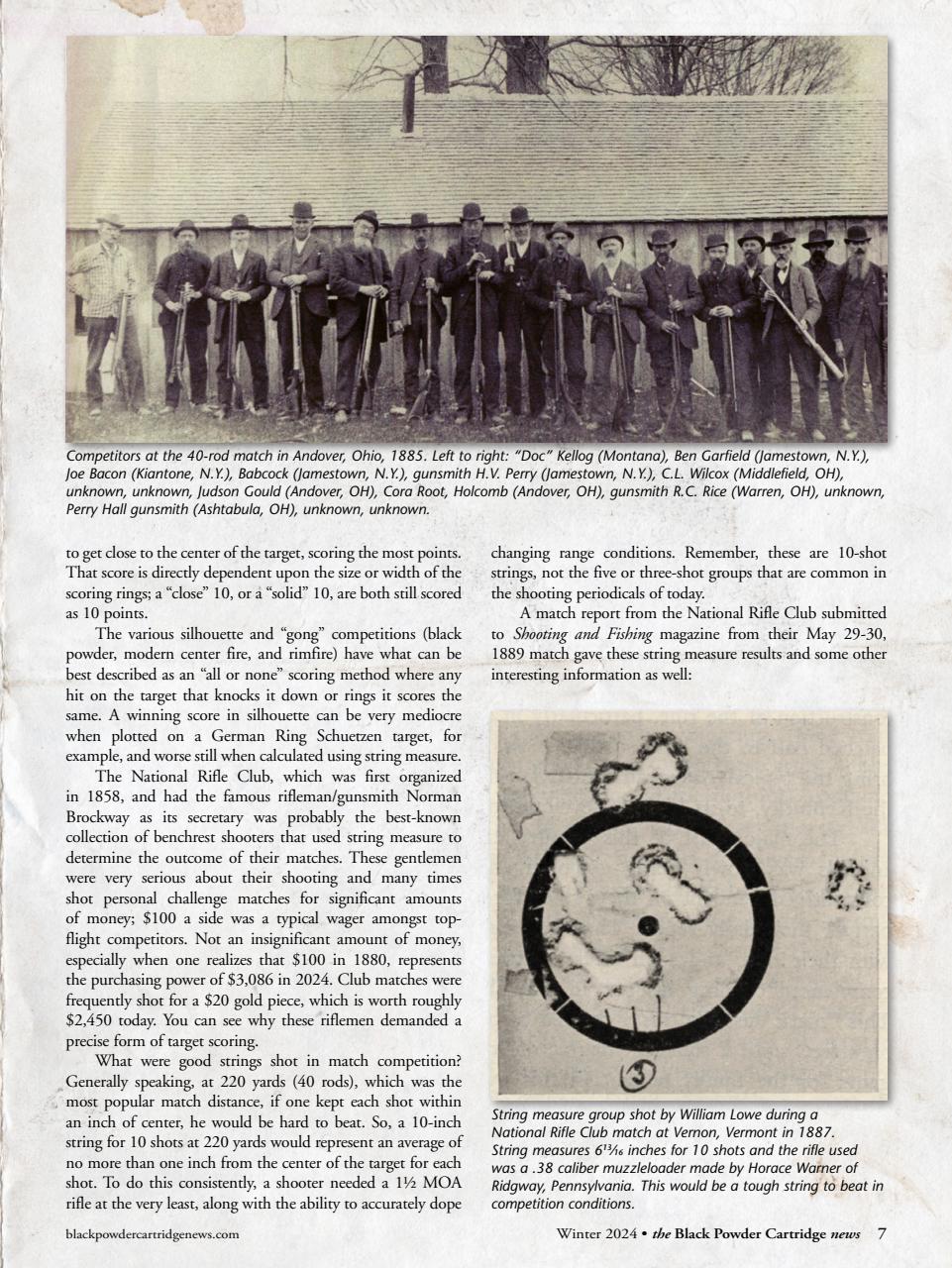 Black Powder Cartridge News Preview Pages