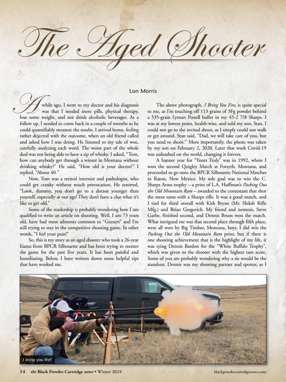 Black Powder Cartridge News Preview Pages