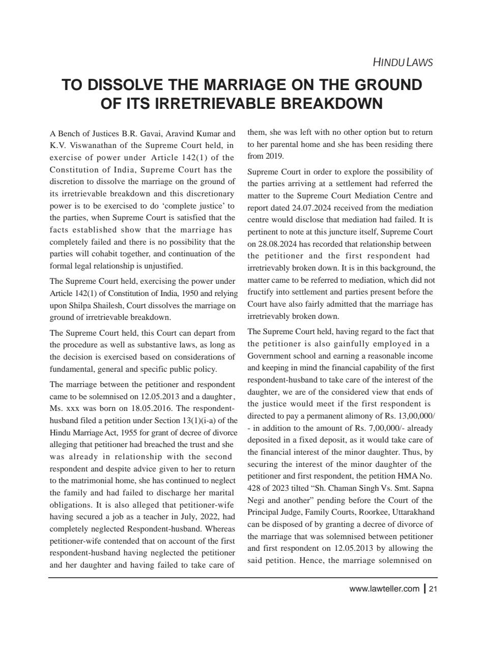 Lawteller – A Legal Awareness Magazine Preview Pages