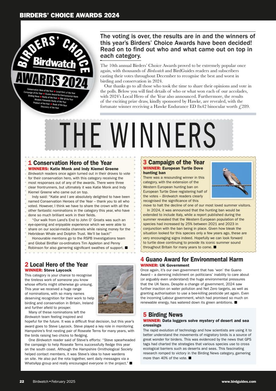 Birdwatch Magazine Preview Pages