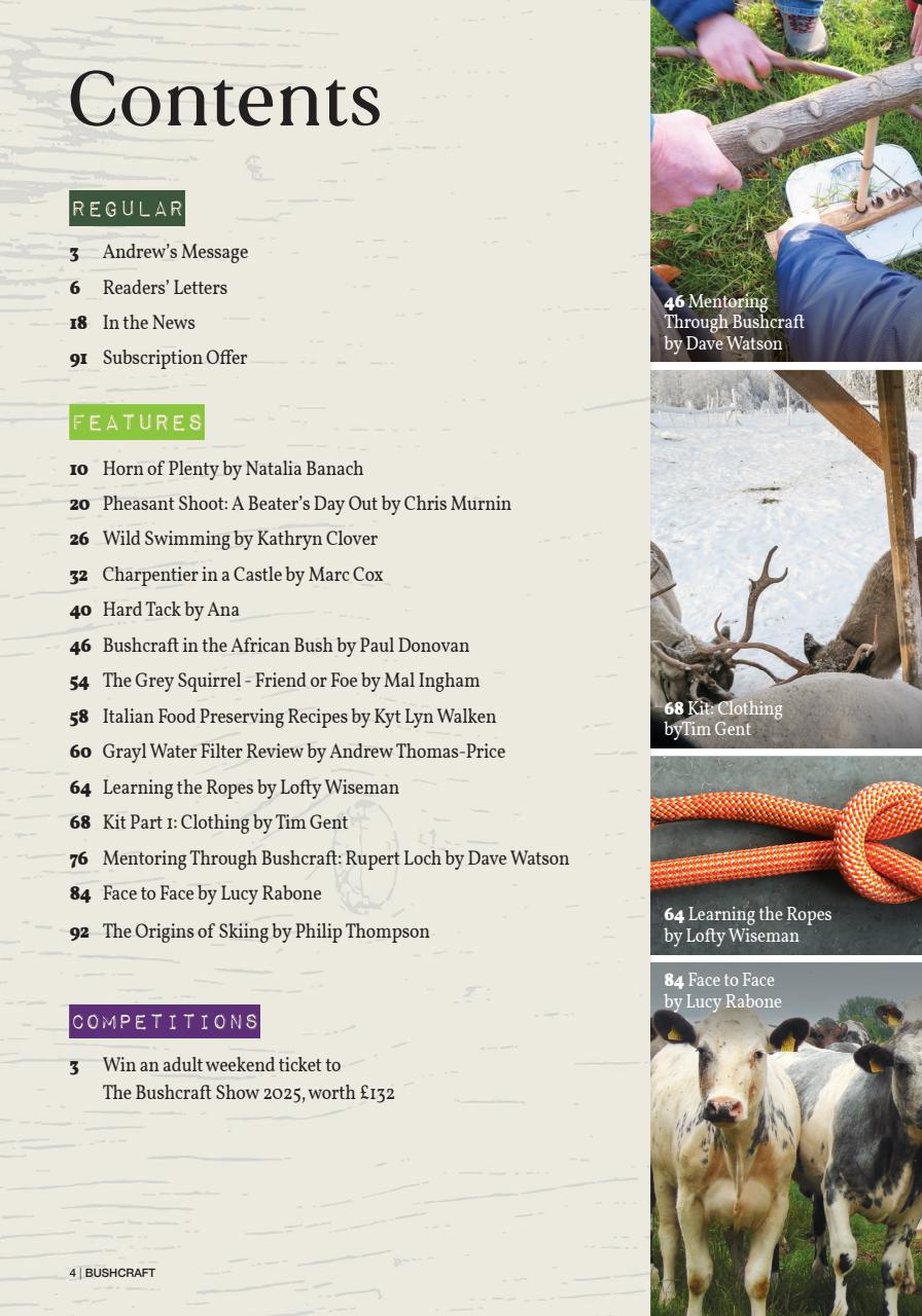 Bushcraft & Survival Skills Magazine Preview Pages