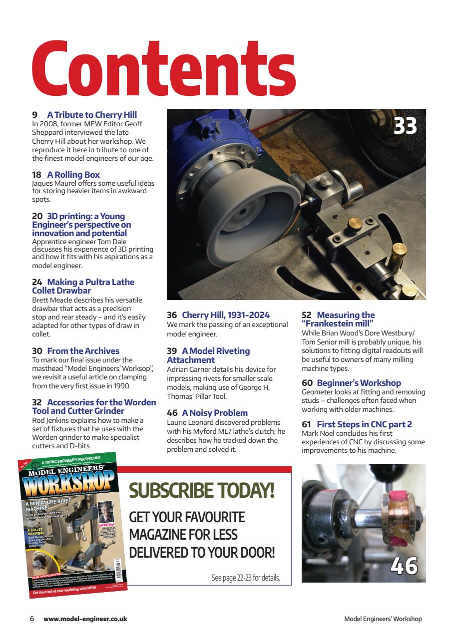 Model Engineer & Workshop Magazine Preview Pages