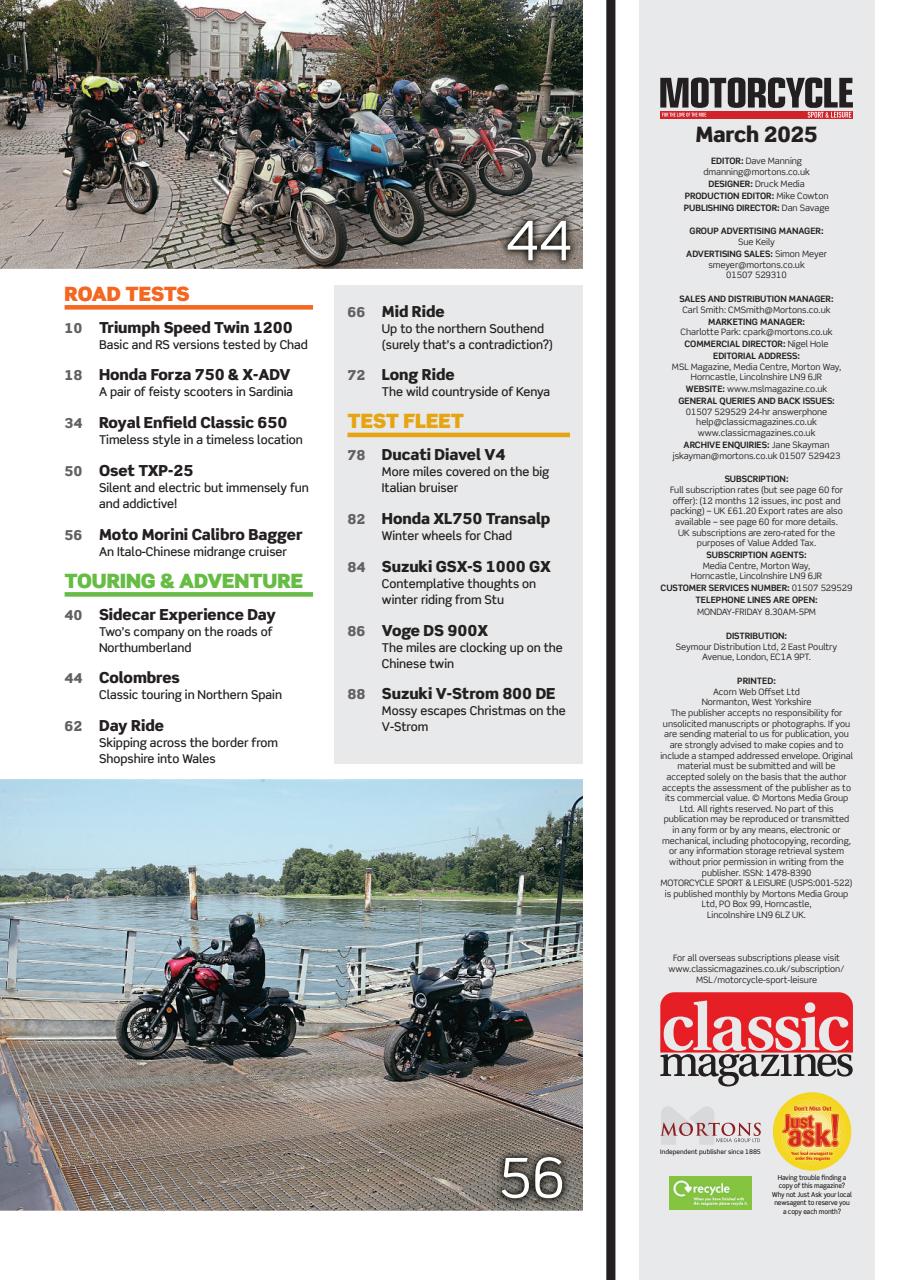 Motorcycle Sport & Leisure Preview Pages