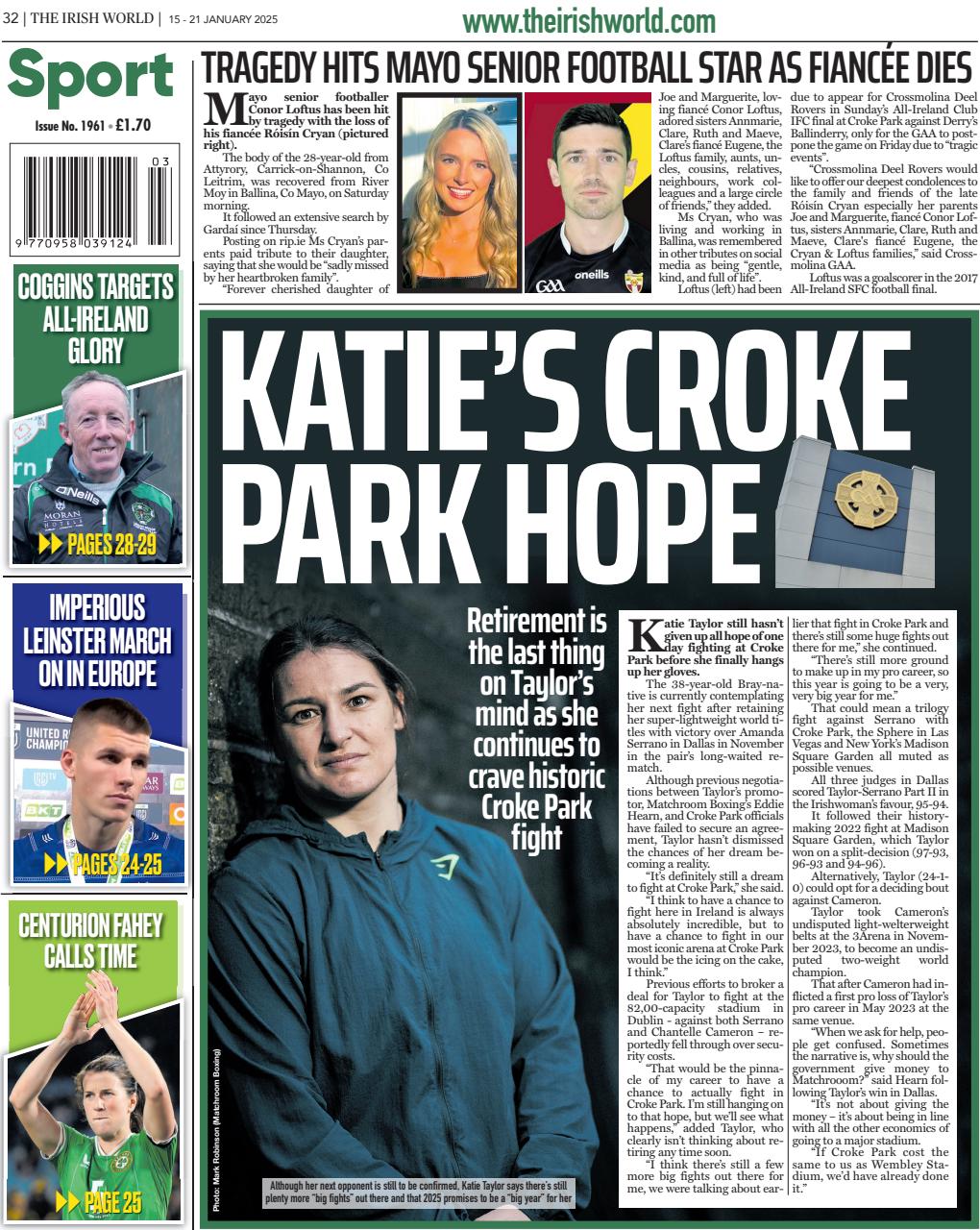 Irish World Preview Pages