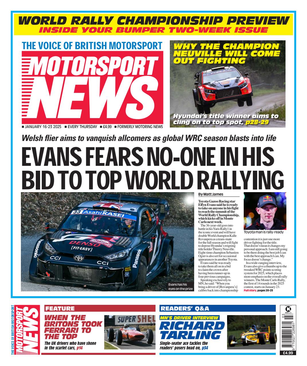 Motorsport News Preview Pages