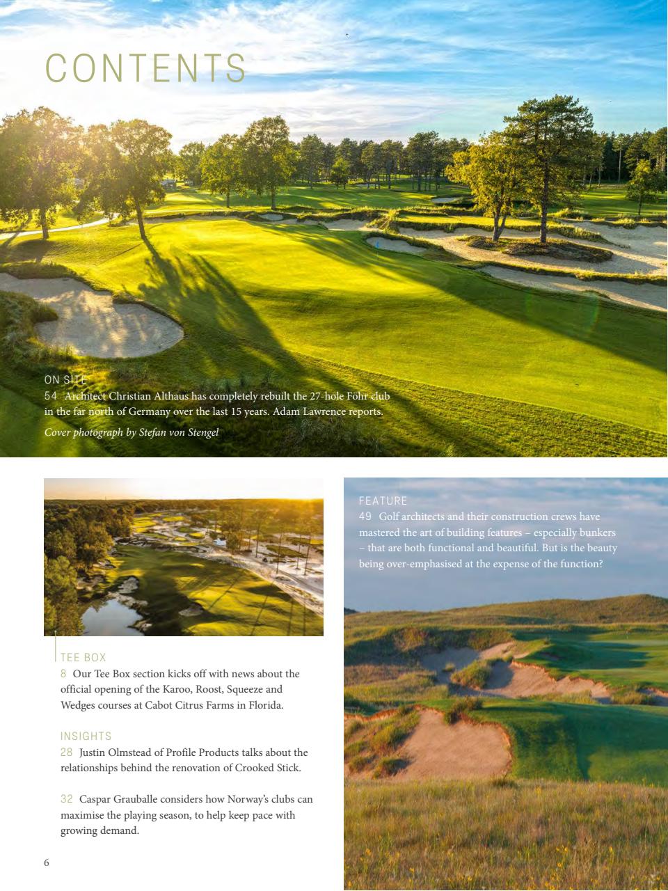 Golf Course Architecture Preview Pages