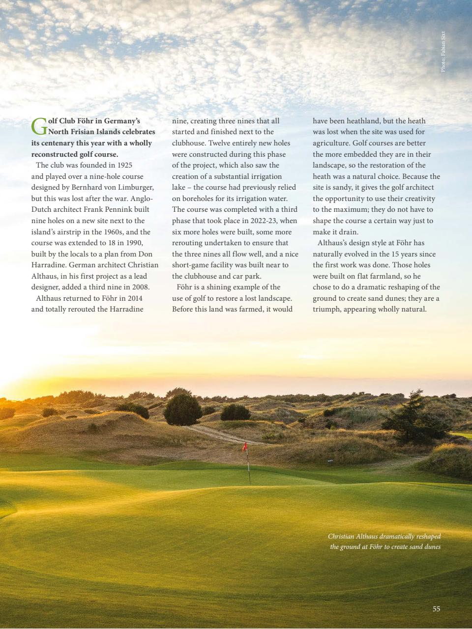 Golf Course Architecture Preview Pages