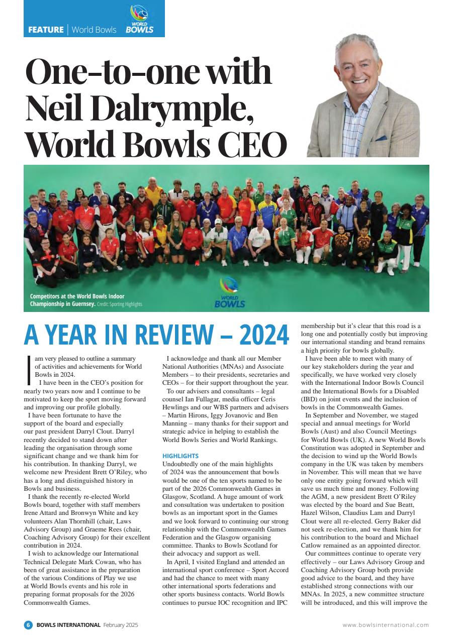 Bowls International Preview Pages