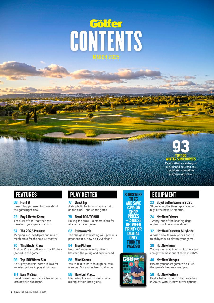 Today's Golfer Preview Pages