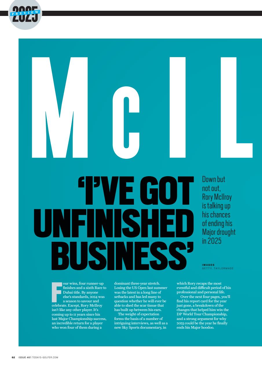 Today's Golfer Preview Pages