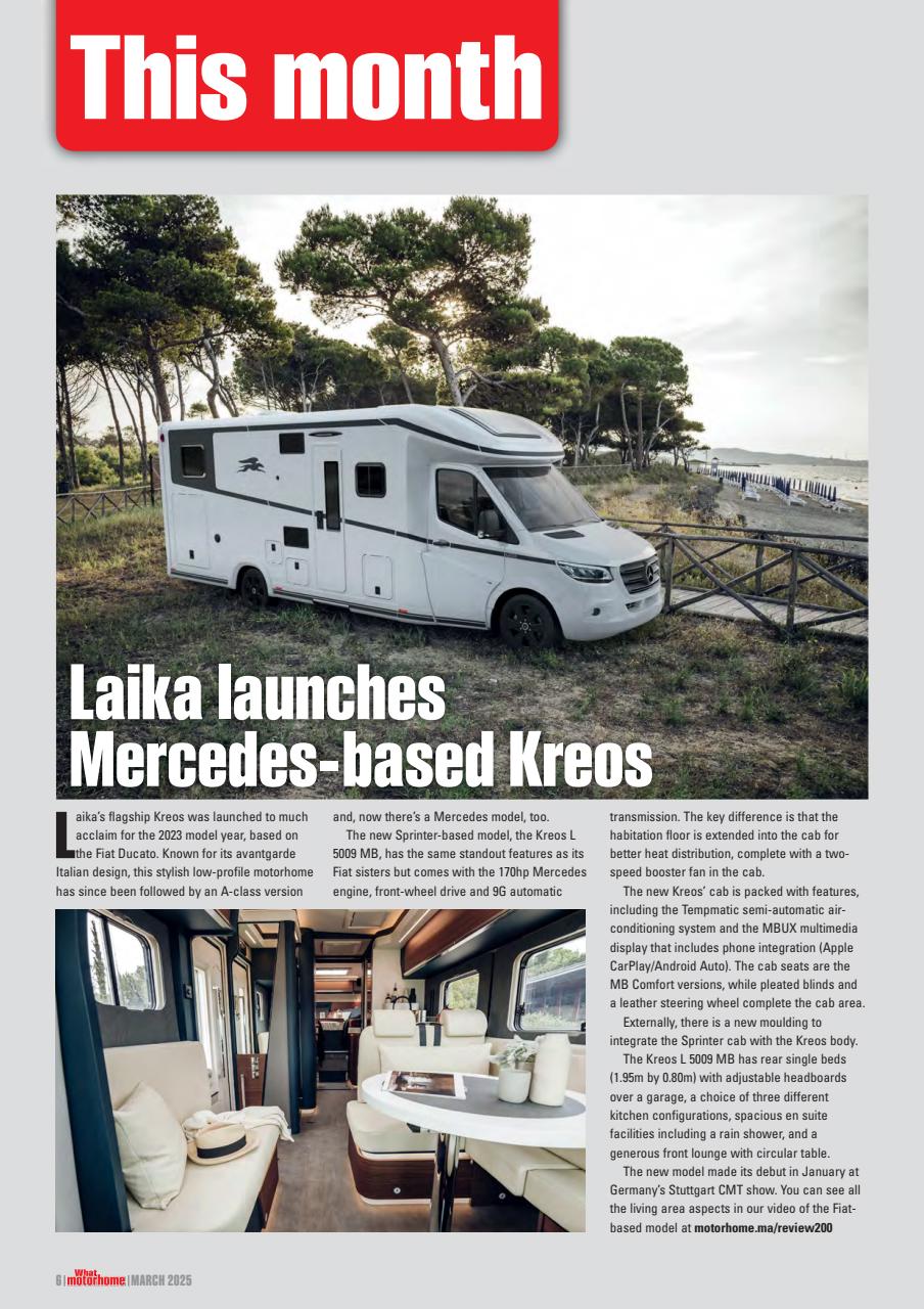 What Motorhome magazine Preview Pages