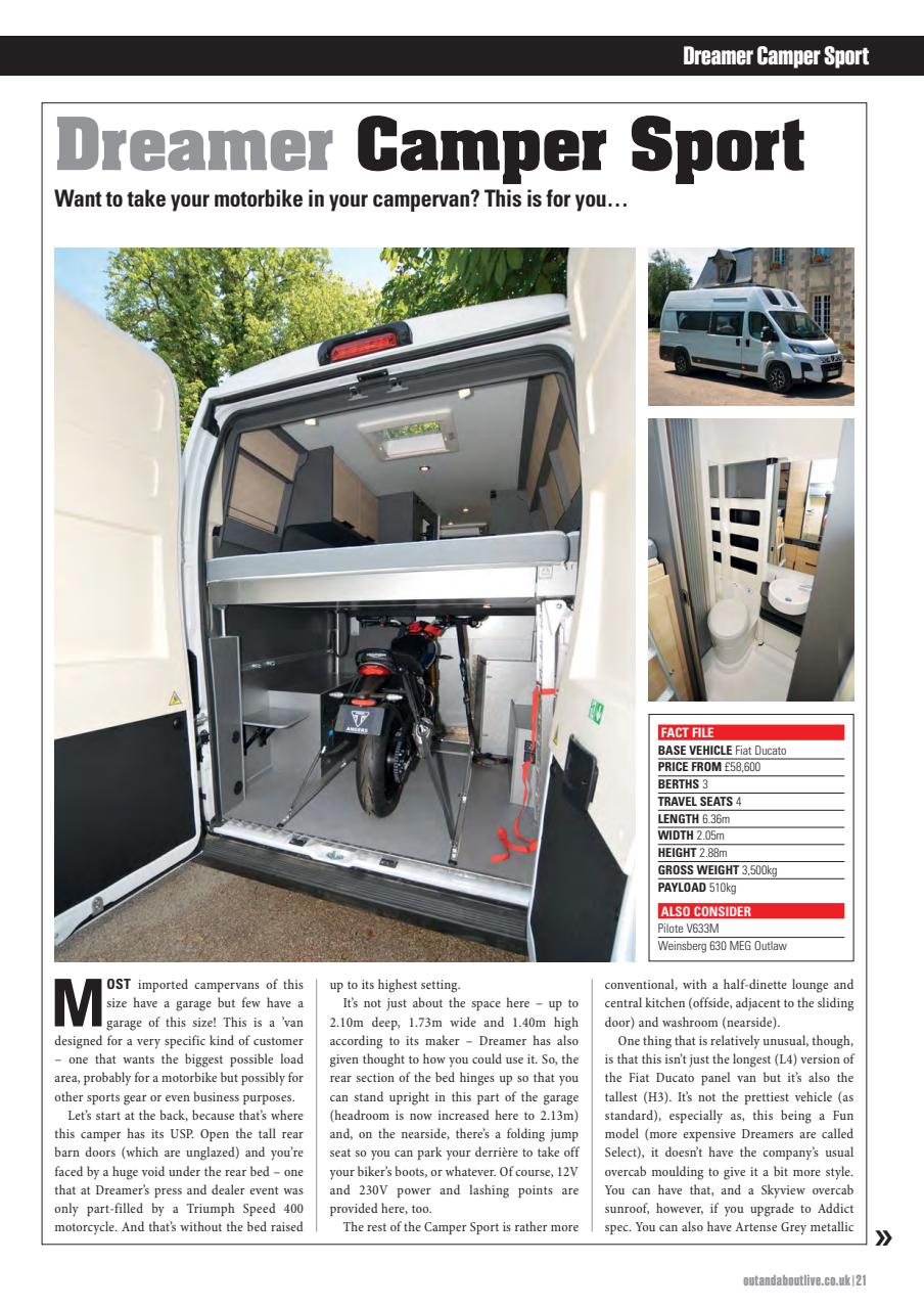What Motorhome magazine Preview Pages