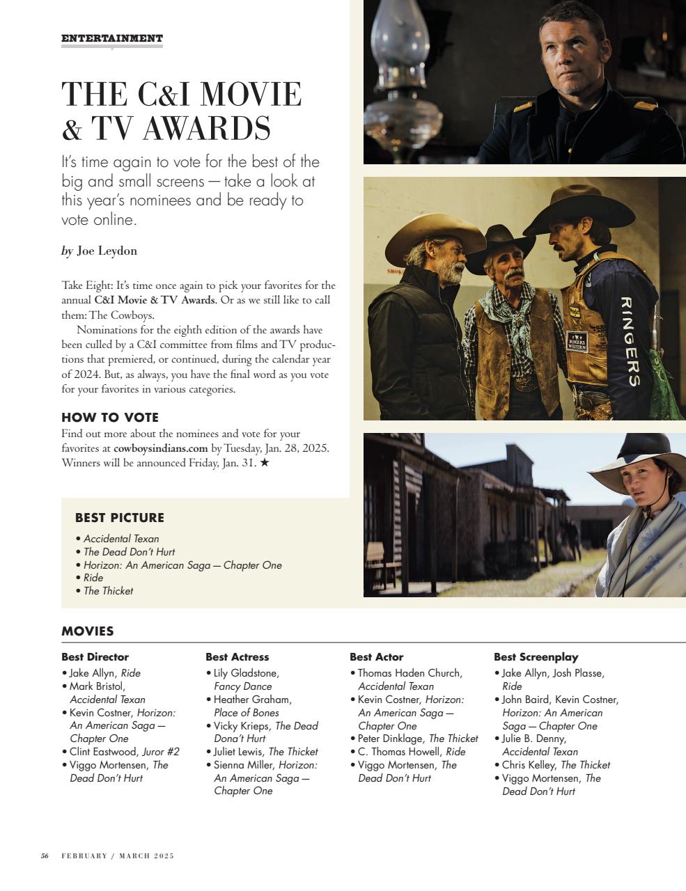 Cowboys and Indians Preview Pages