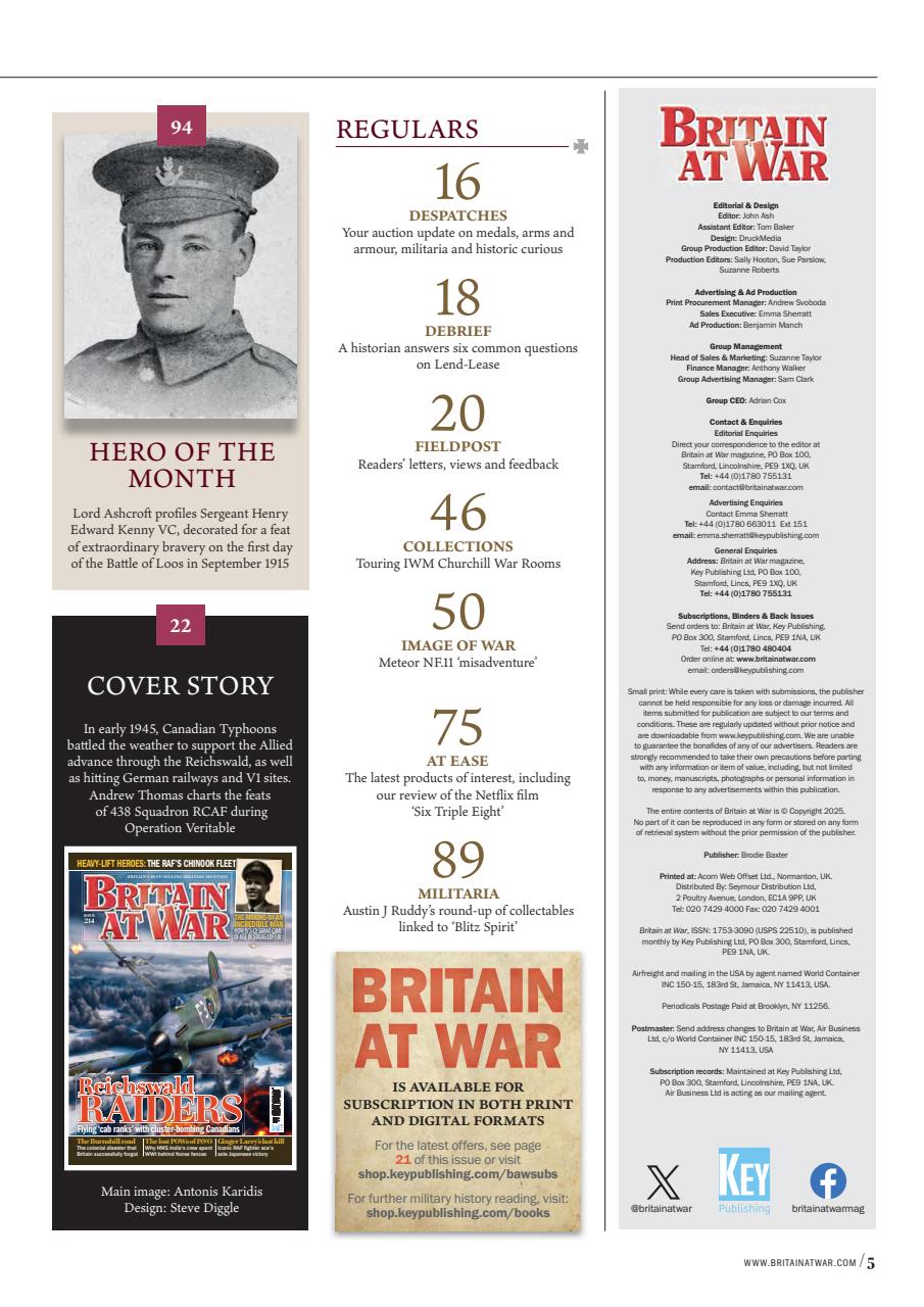 Britain at War Magazine Preview Pages
