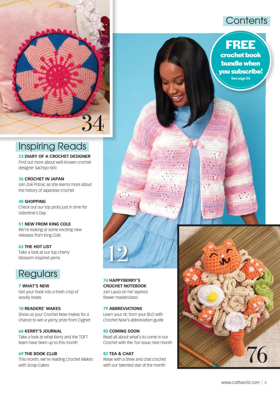 Crochet Now Magazine Preview Pages