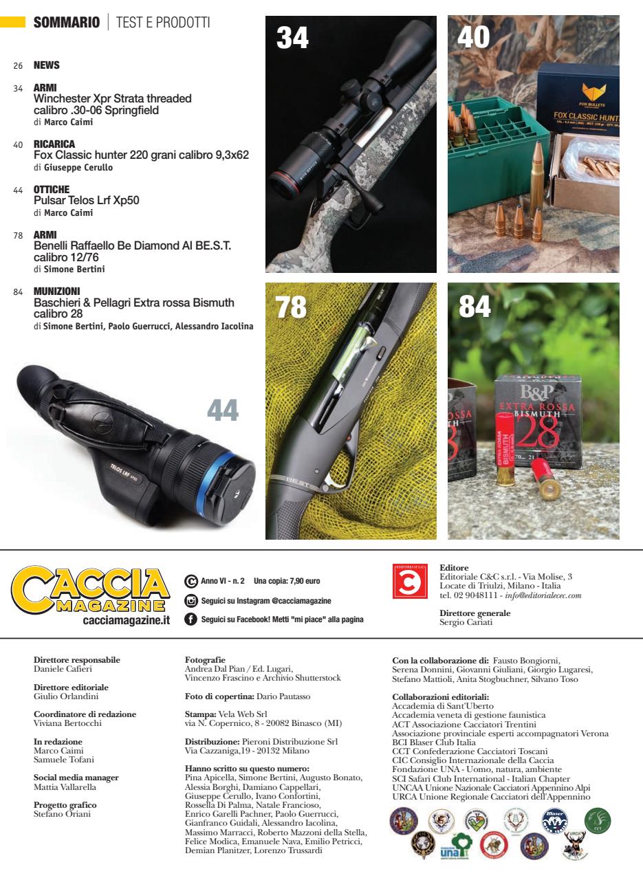 Caccia Magazine Preview Pages