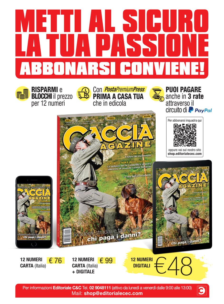 Caccia Magazine Preview Pages