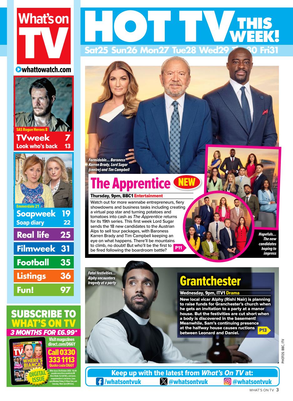 What's on TV Preview Pages