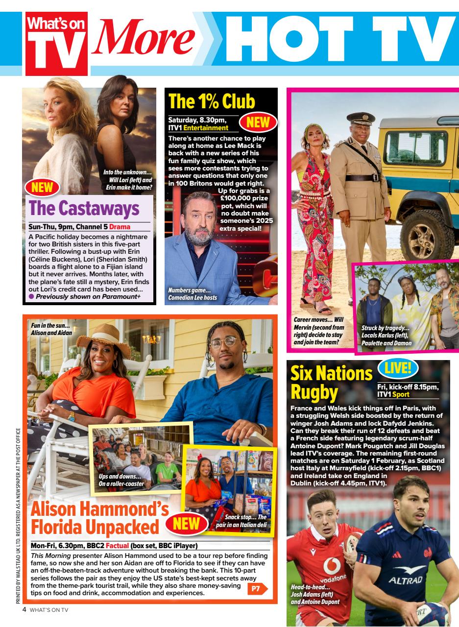 What's on TV Preview Pages