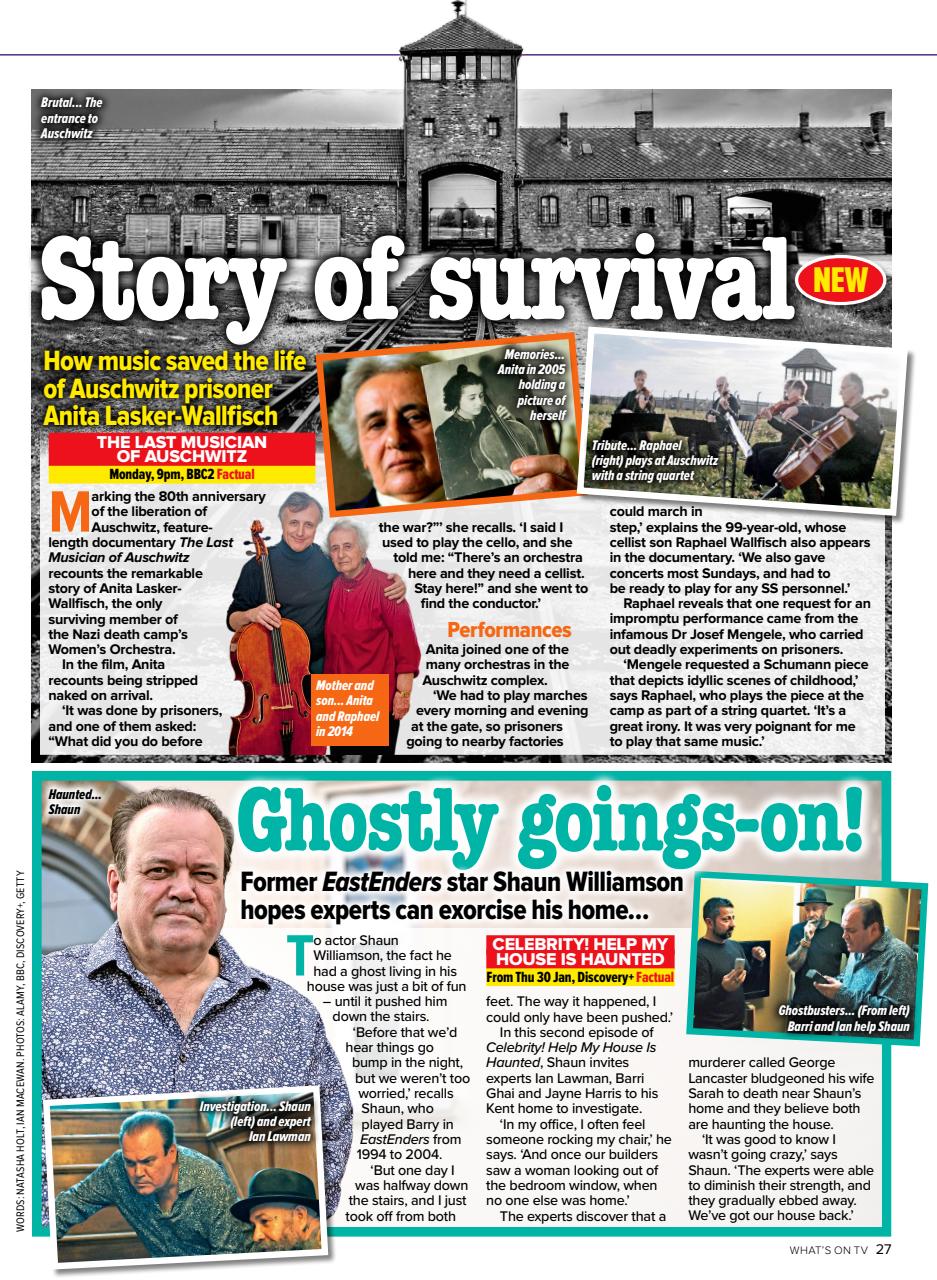 What's on TV Preview Pages