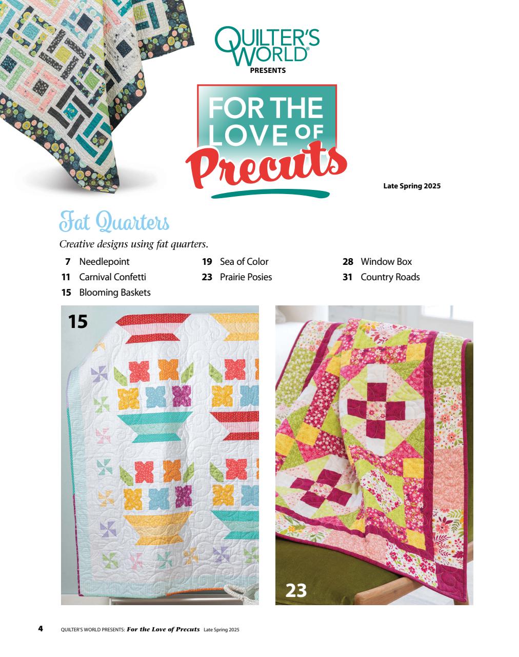 Quilter's World Preview Pages