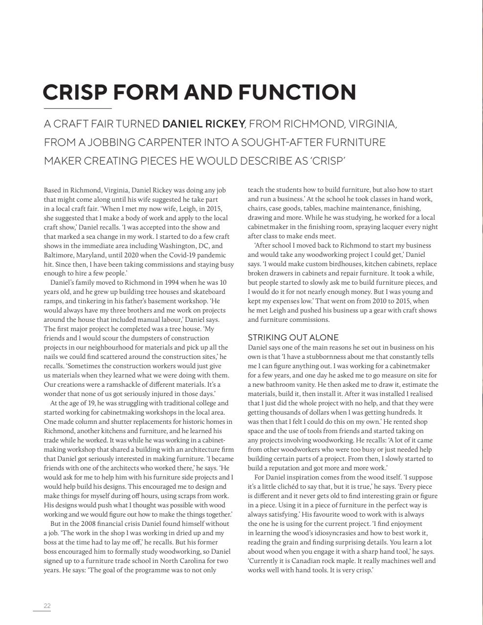 Furniture & Cabinetmaking Preview Pages