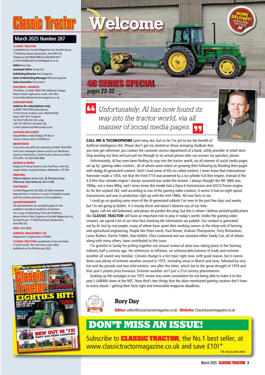 Classic Tractor Preview Pages