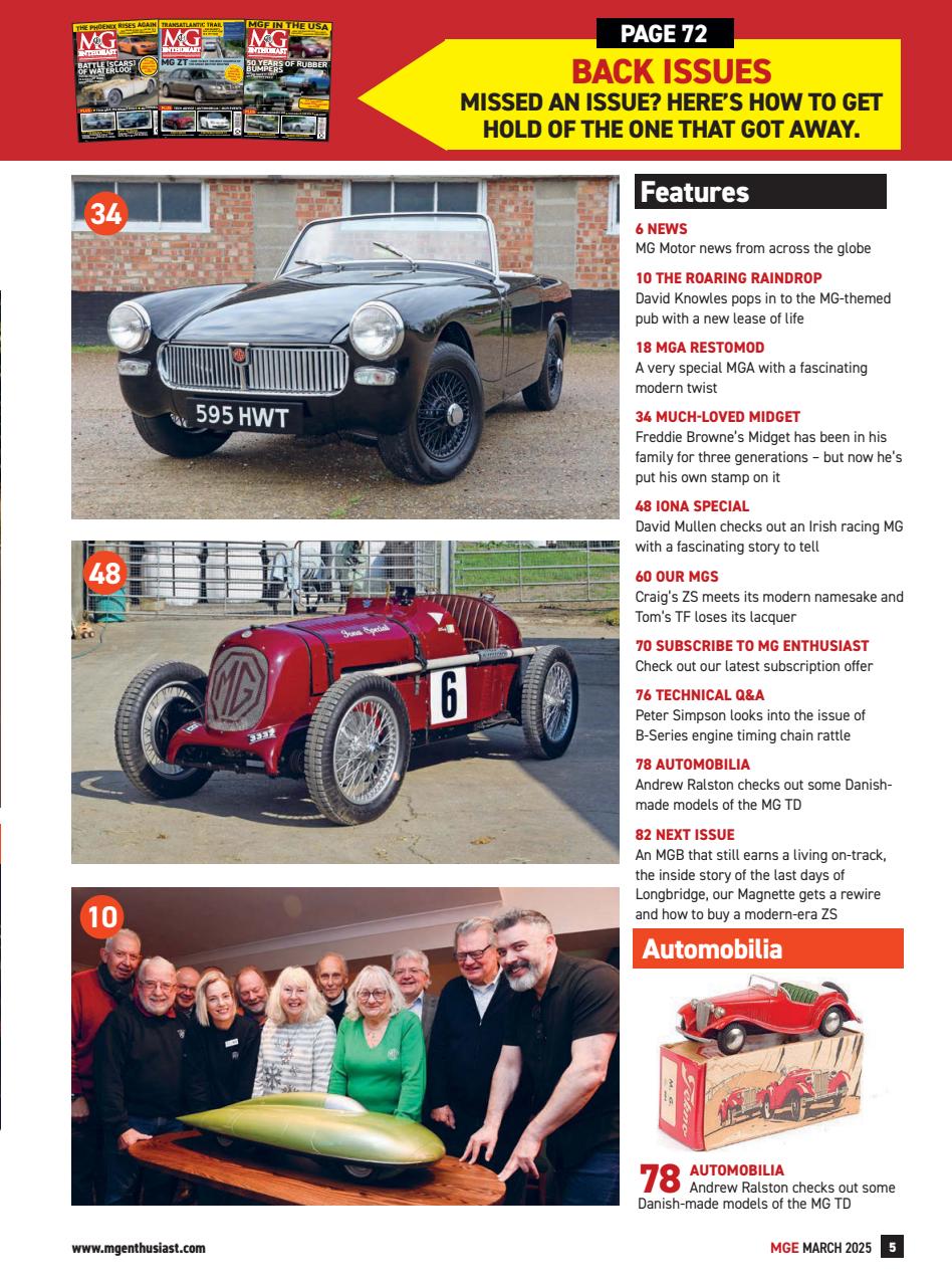 MG Enthusiast Preview Pages