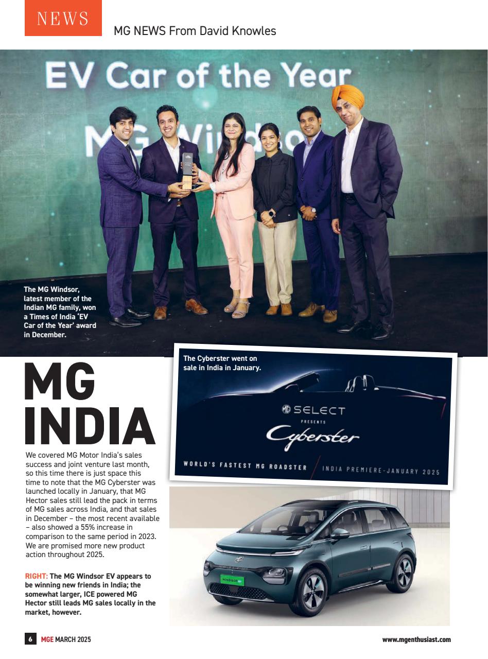 MG Enthusiast Preview Pages