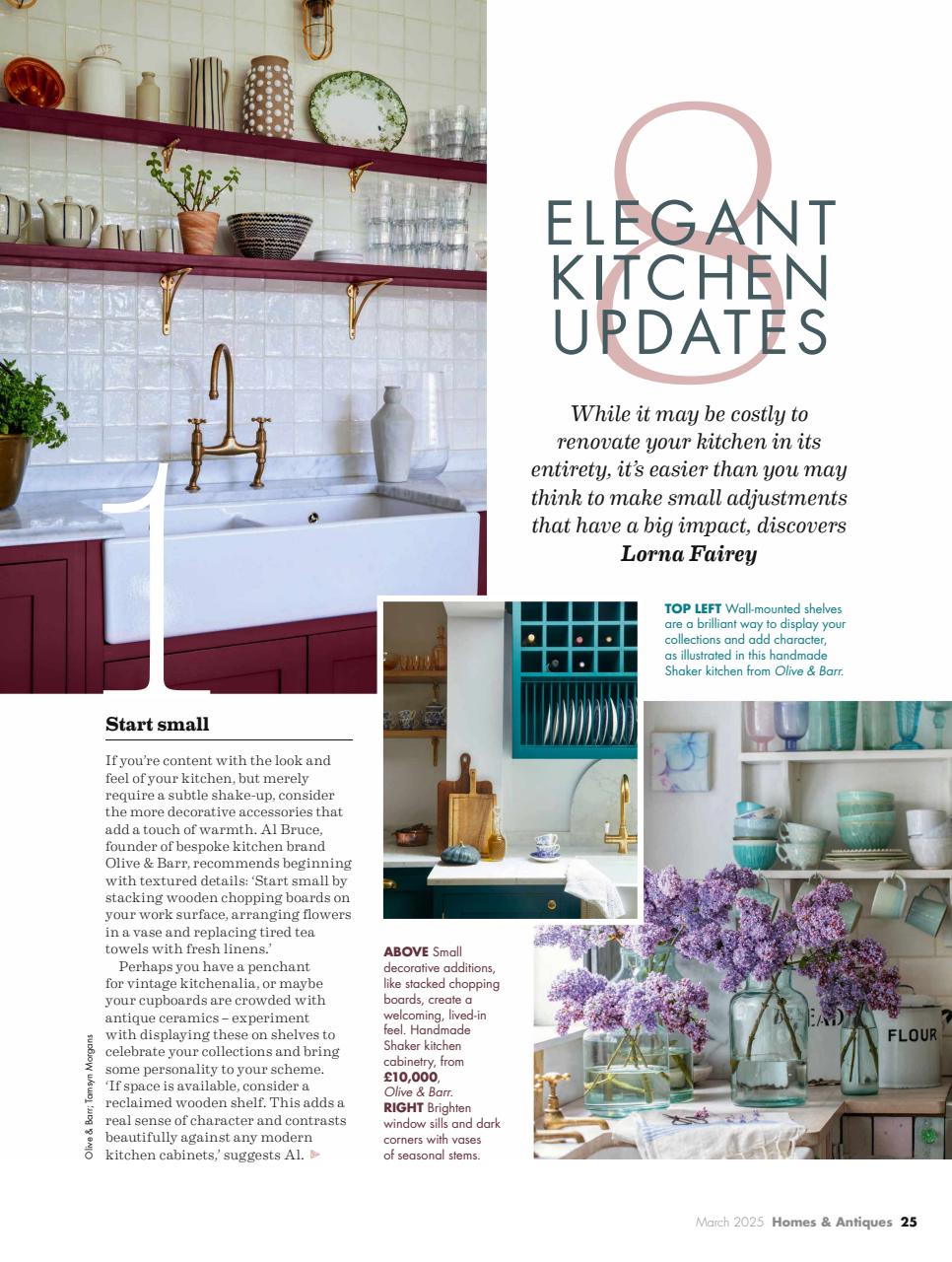 Homes & Antiques Magazine Preview Pages
