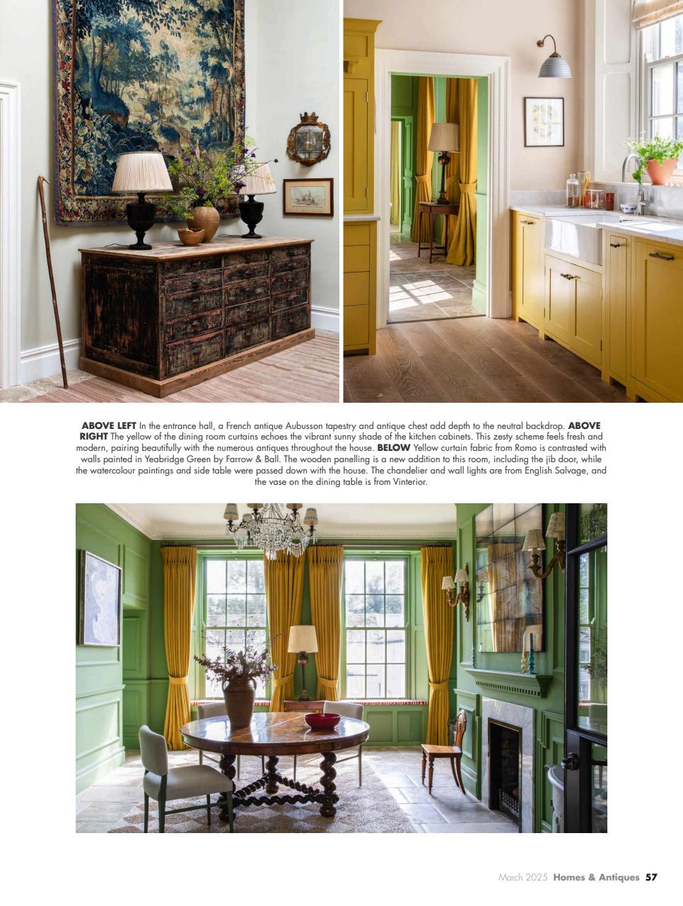 Homes & Antiques Magazine Preview Pages