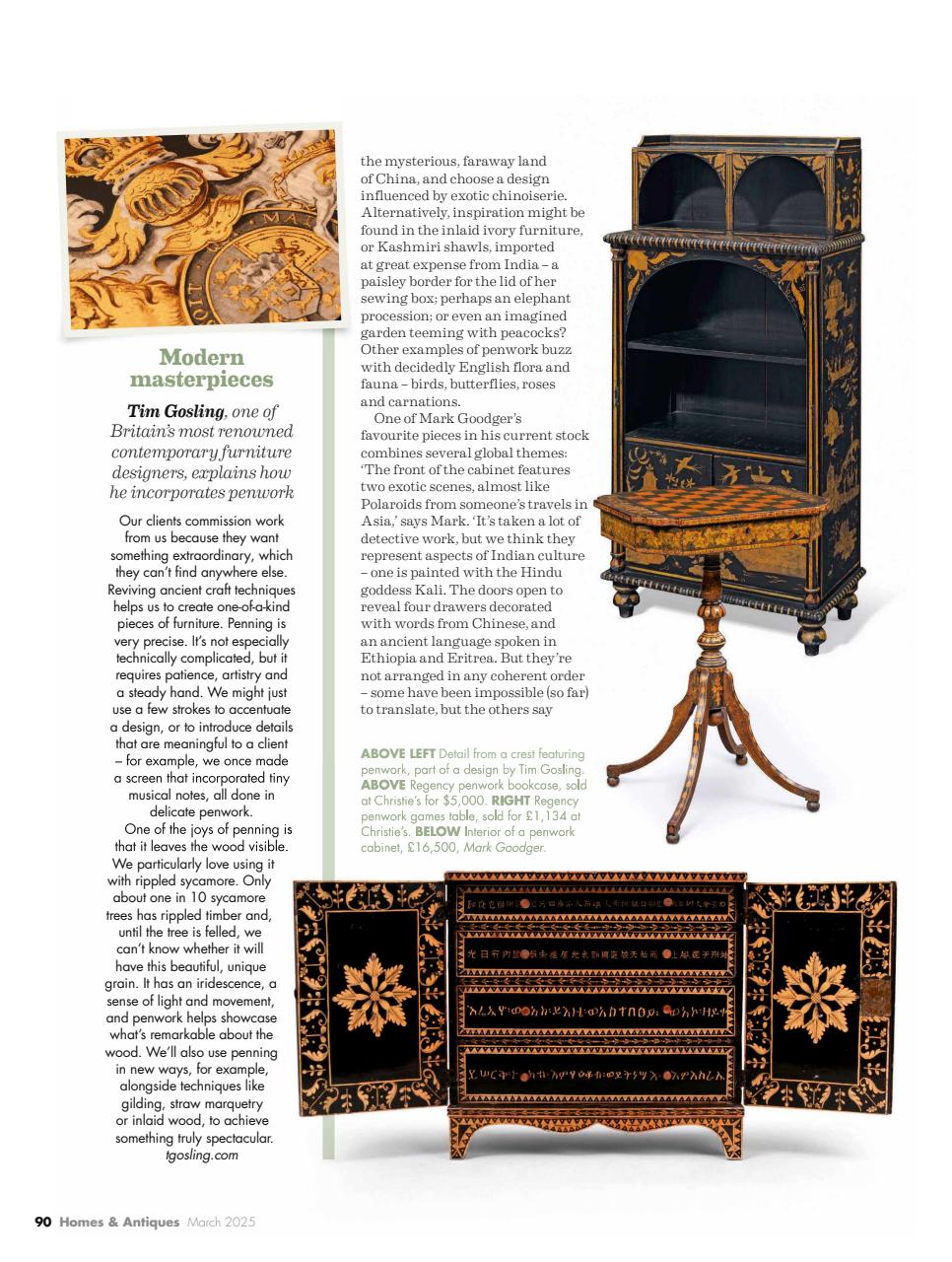 Homes & Antiques Magazine Preview Pages