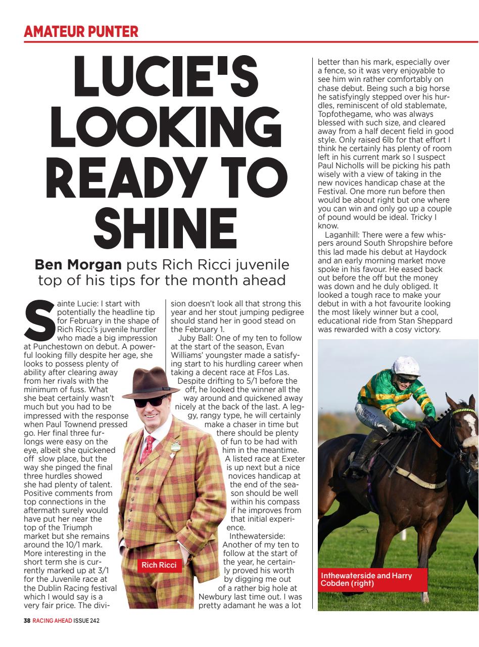 Racing Ahead Preview Pages