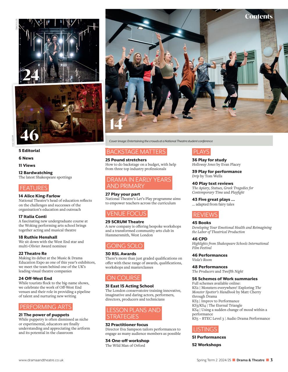 Drama and Theatre Preview Pages