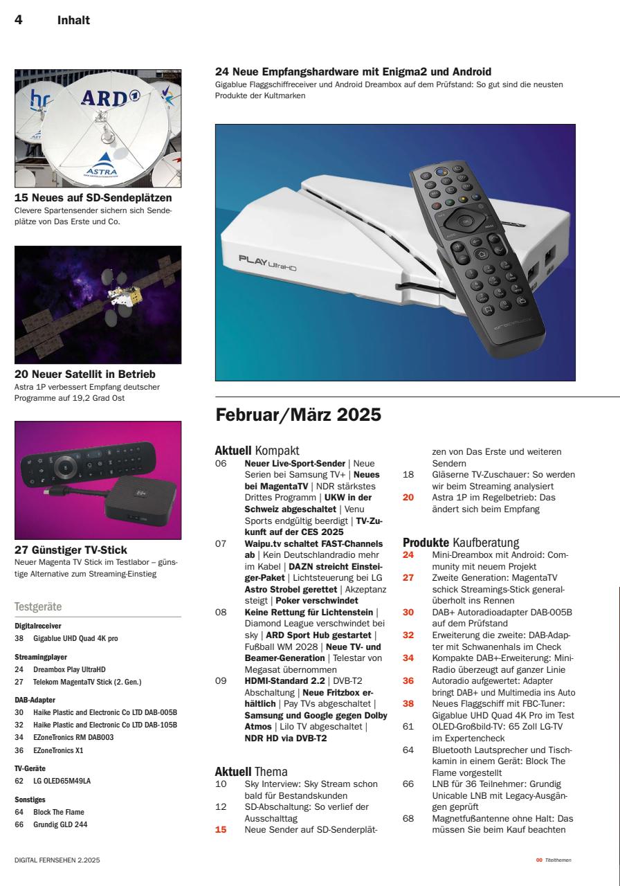 Digital Fernsehen Preview Pages