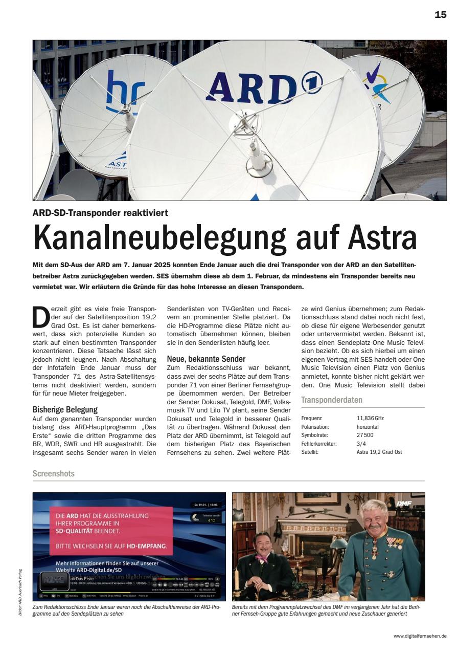 Digital Fernsehen Preview Pages