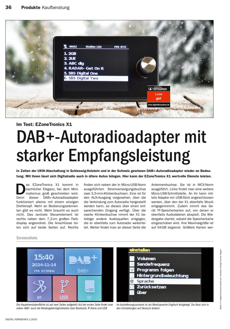 Digital Fernsehen Preview Pages