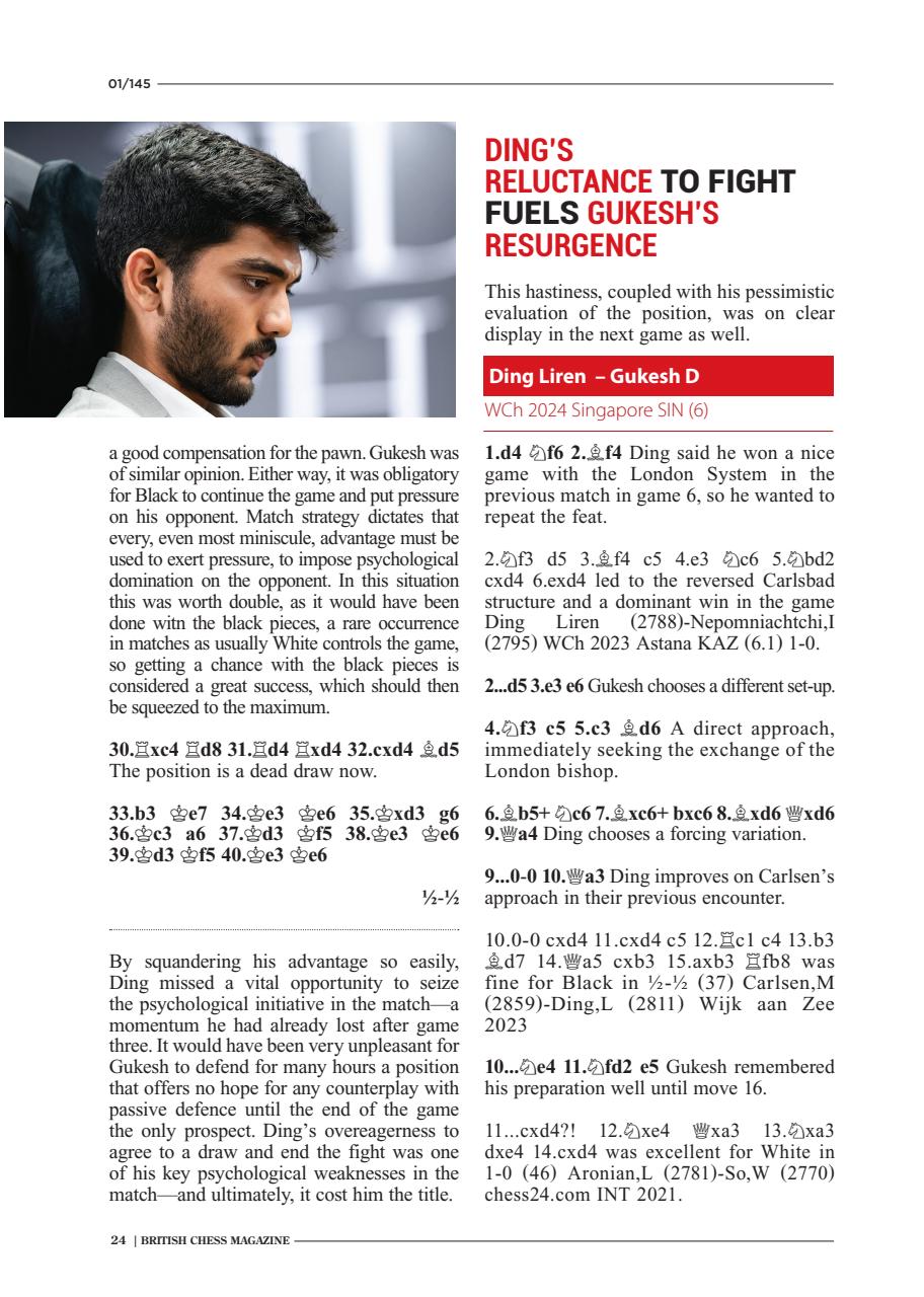British Chess Magazine Preview Pages