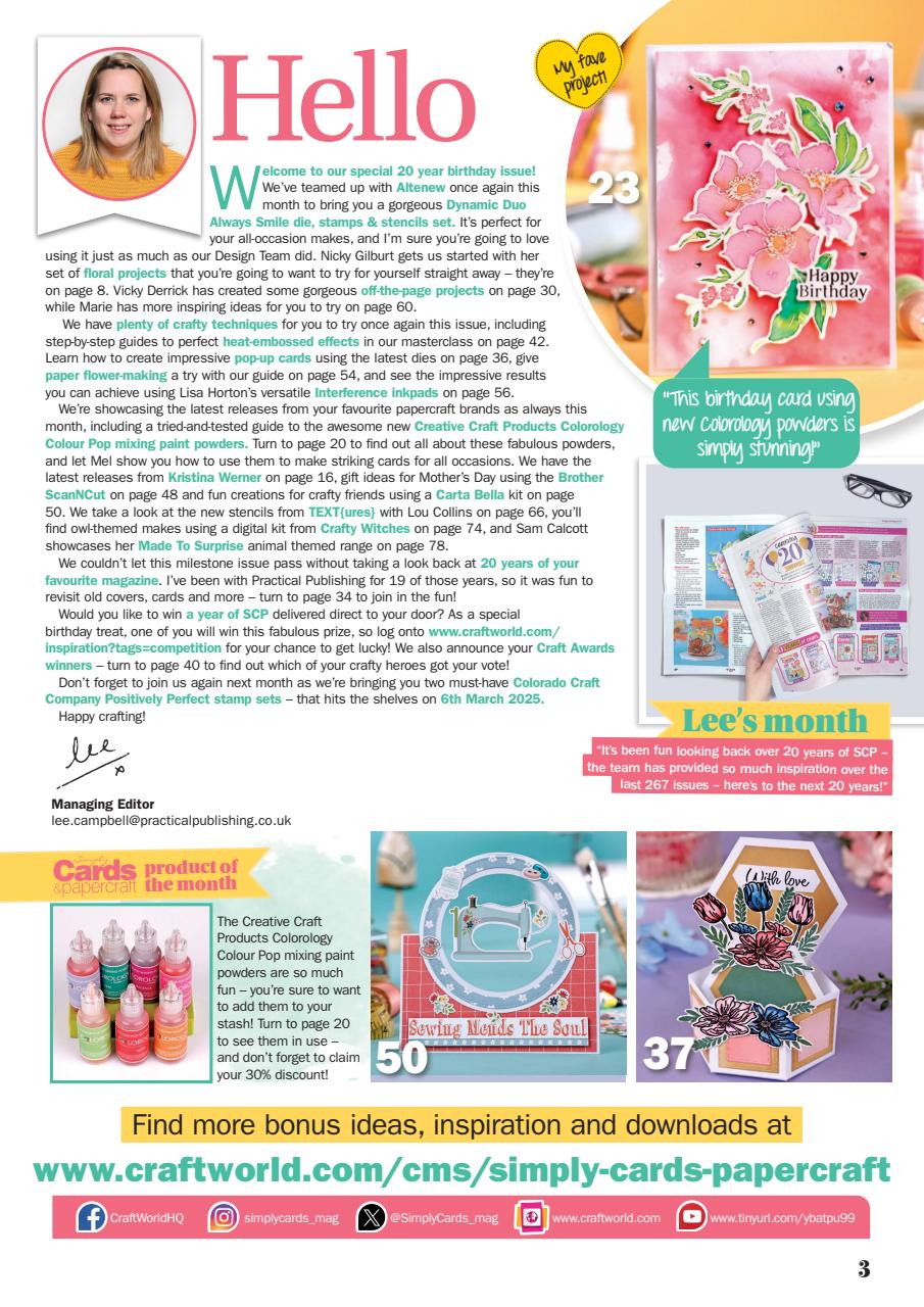 Simply Cards & Papercraft Preview Pages