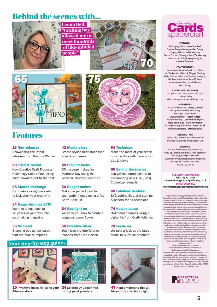 Simply Cards & Papercraft Preview Pages