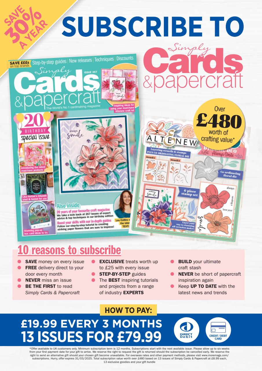 Simply Cards & Papercraft Preview Pages