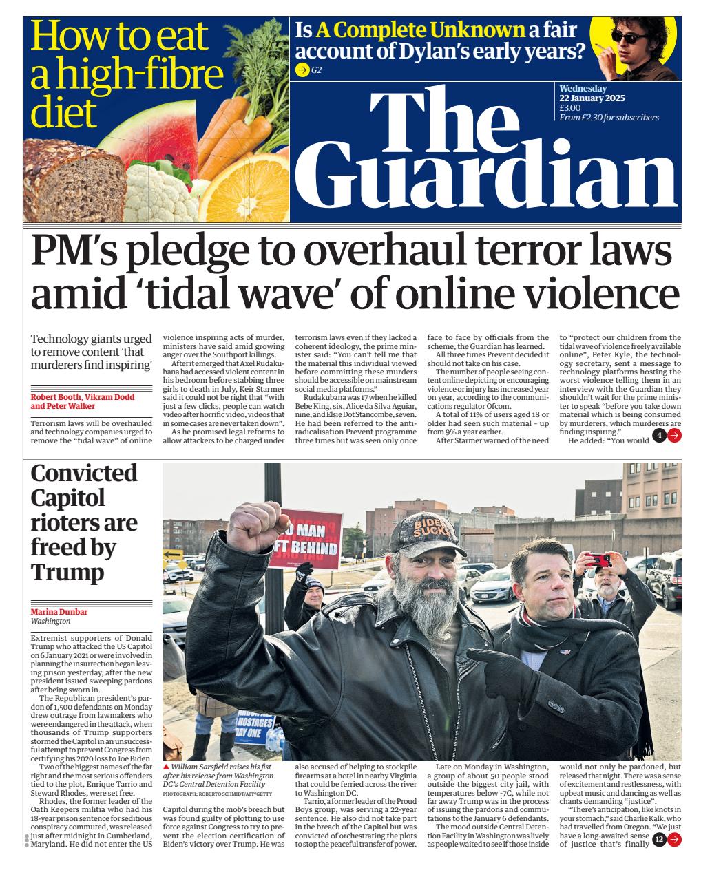 The Guardian Newspaper Preview Pages