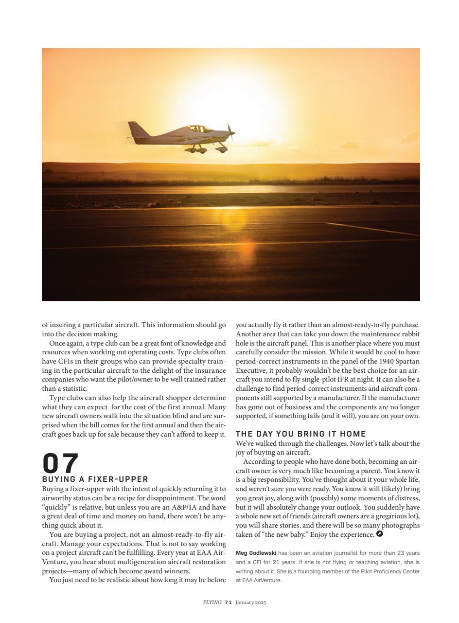 FLYING Magazine Preview Pages