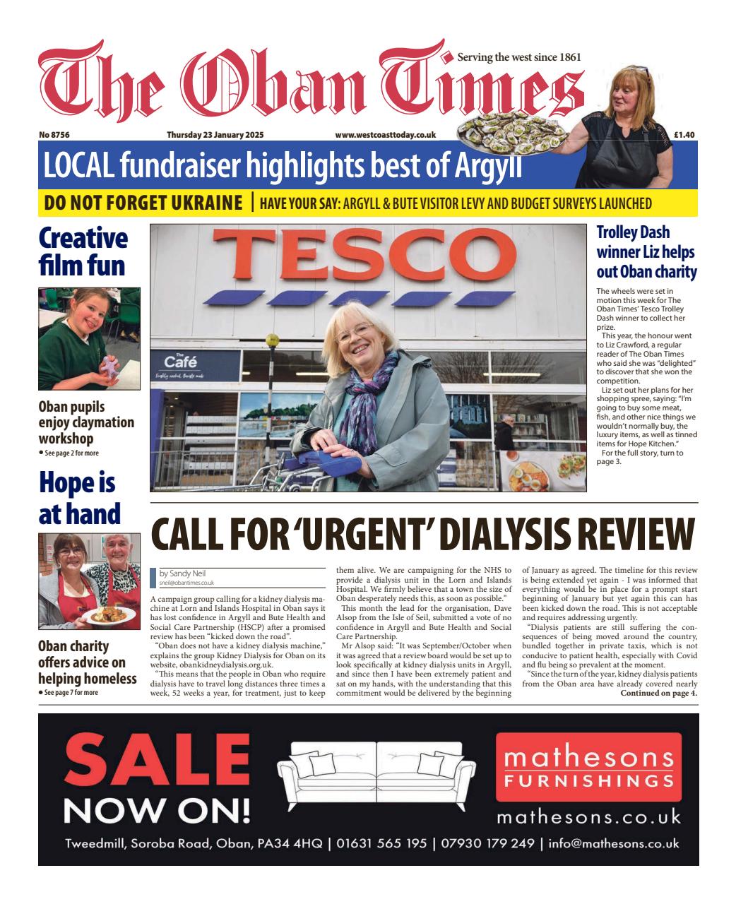 The Oban Times & Lochaber Times Preview Pages