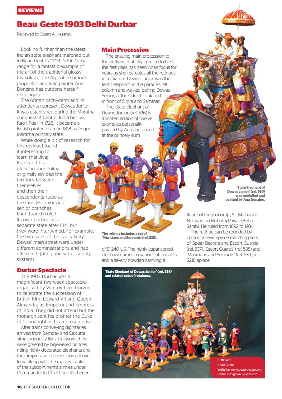 Toy Soldier Collector and Historical Figures Preview Pages