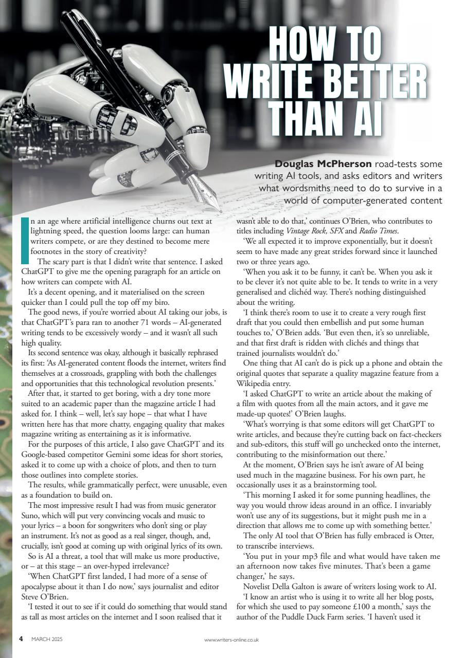 Writing Magazine Preview Pages